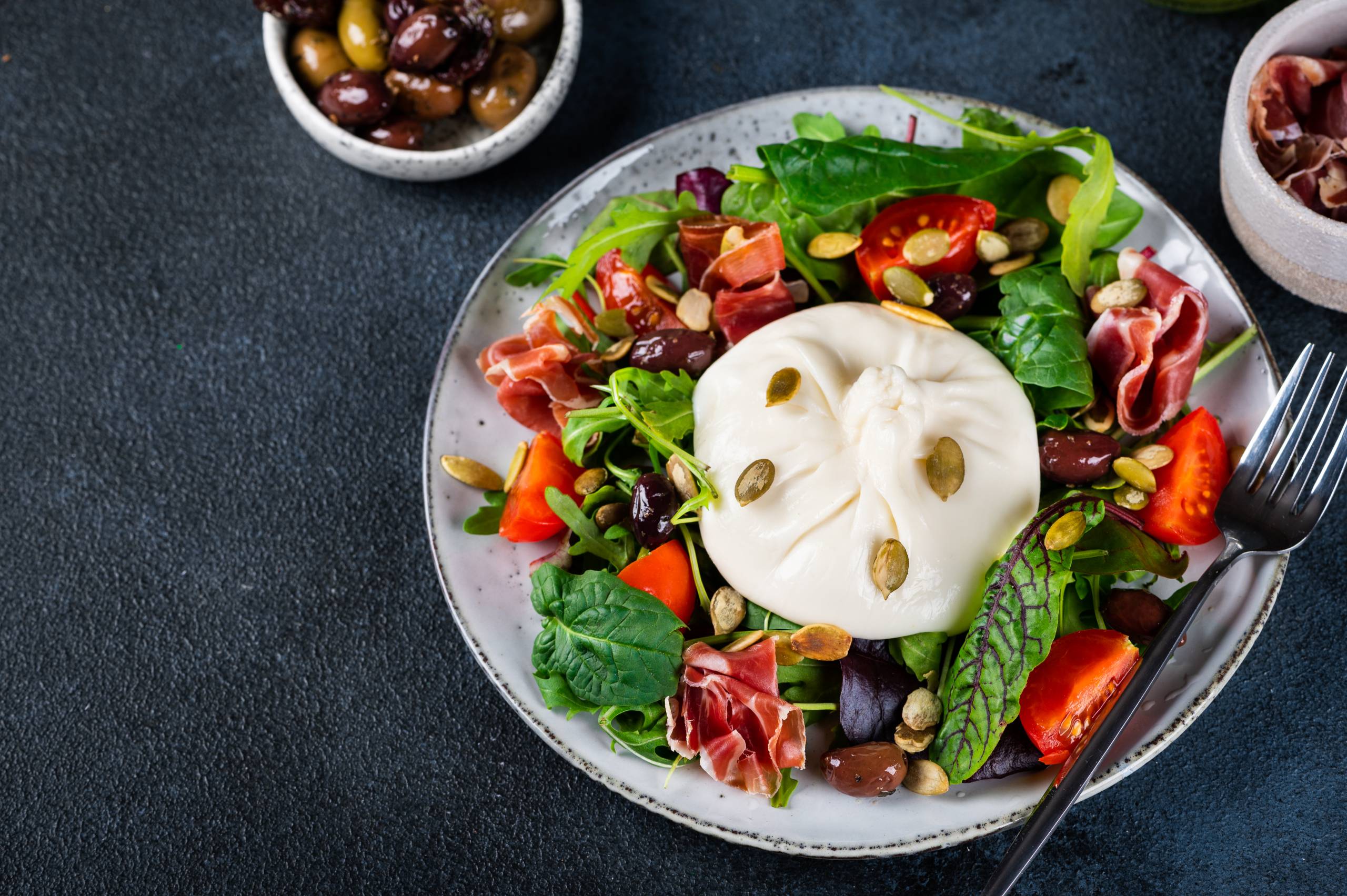 Salad with Poached Egg